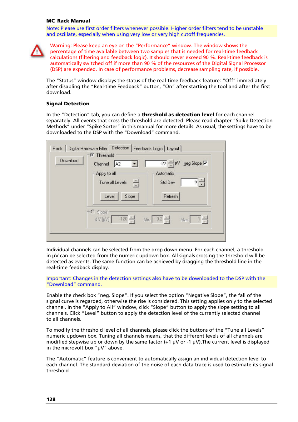 Multichannel Systems MC_Rack Manual User Manual | Page 134 / 201