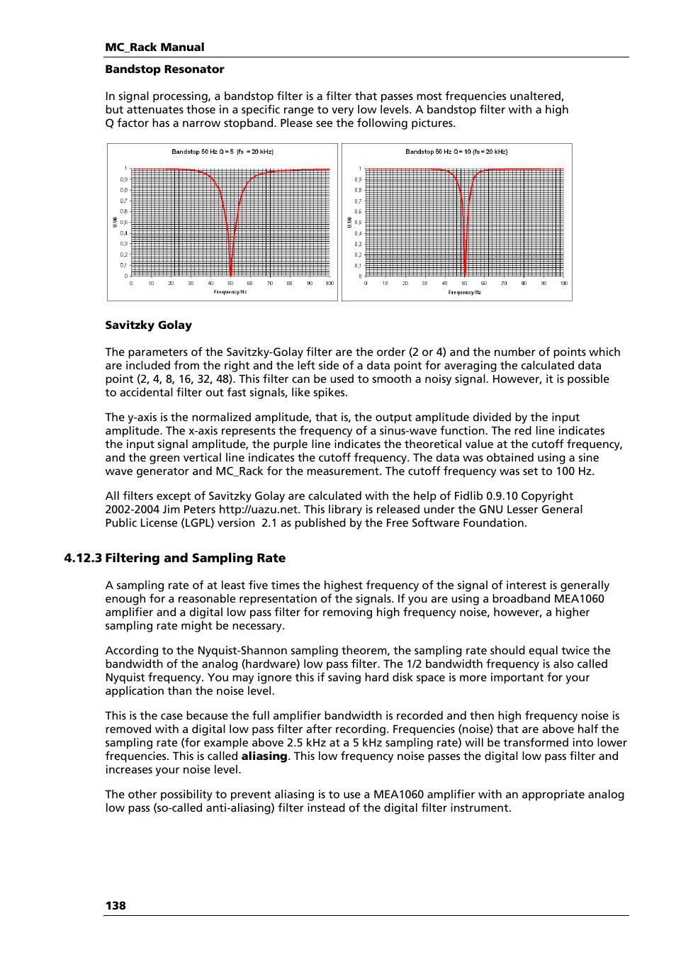 Multichannel Systems MC_Rack Manual User Manual | Page 144 / 201