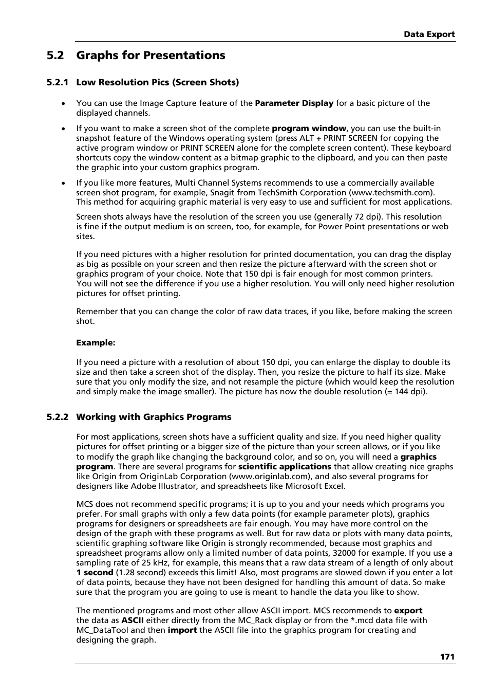 2 graphs for presentations | Multichannel Systems MC_Rack Manual User Manual | Page 177 / 201