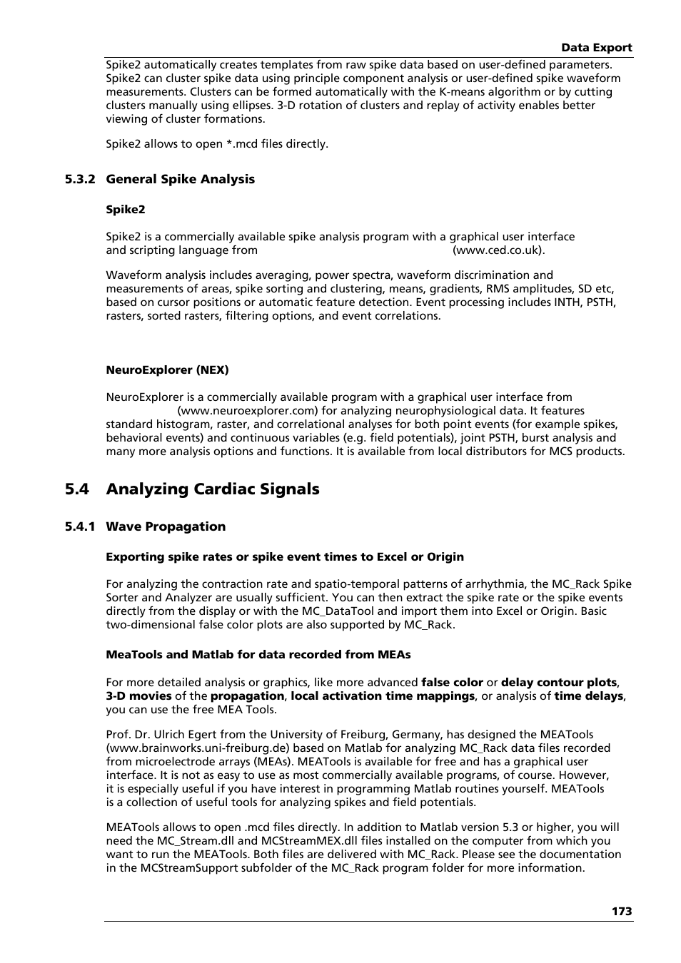 4 analyzing cardiac signals | Multichannel Systems MC_Rack Manual User Manual | Page 179 / 201