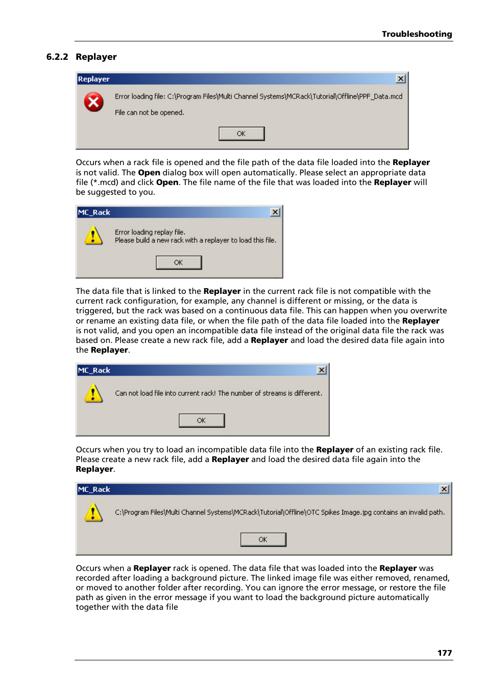 Multichannel Systems MC_Rack Manual User Manual | Page 183 / 201