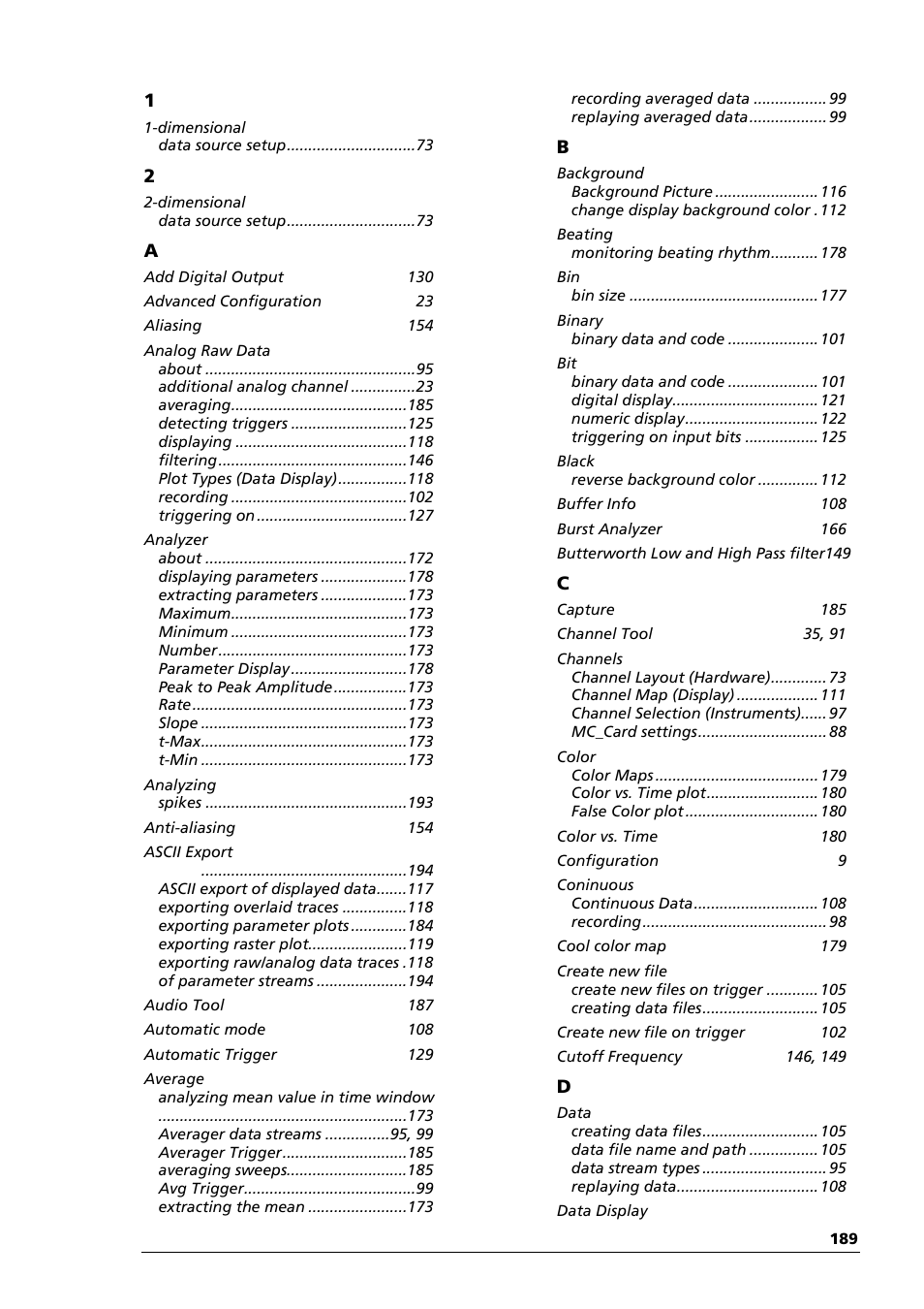 Multichannel Systems MC_Rack Manual User Manual | Page 195 / 201