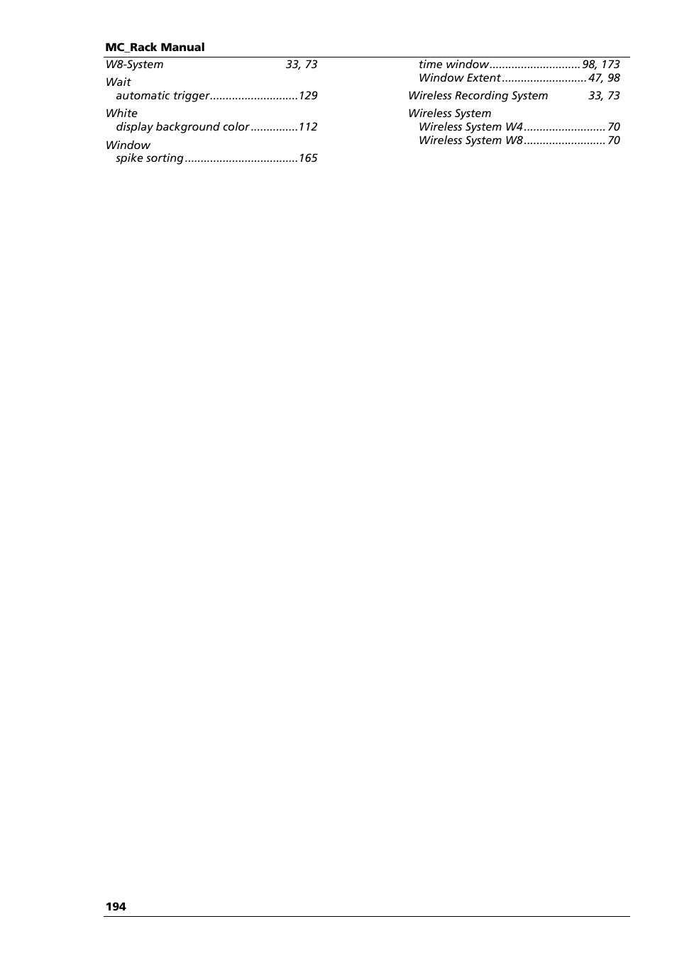 Multichannel Systems MC_Rack Manual User Manual | Page 200 / 201