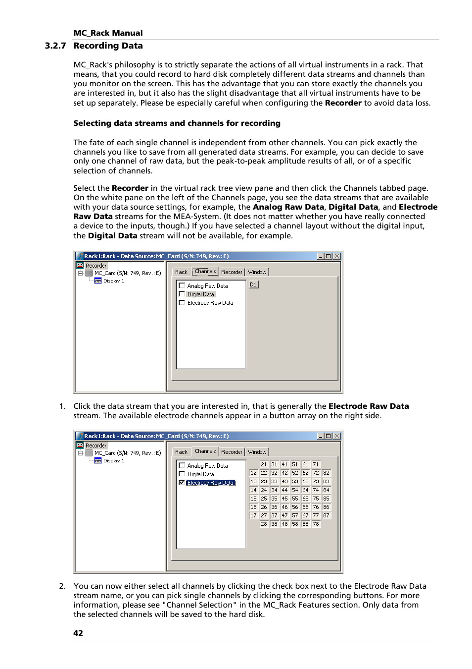 Multichannel Systems MC_Rack Manual User Manual | Page 48 / 201