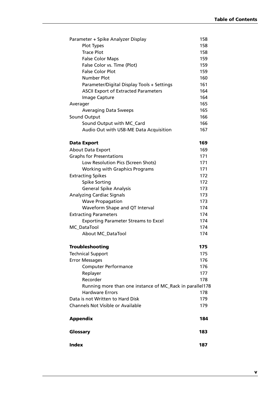 Multichannel Systems MC_Rack Manual User Manual | Page 5 / 201