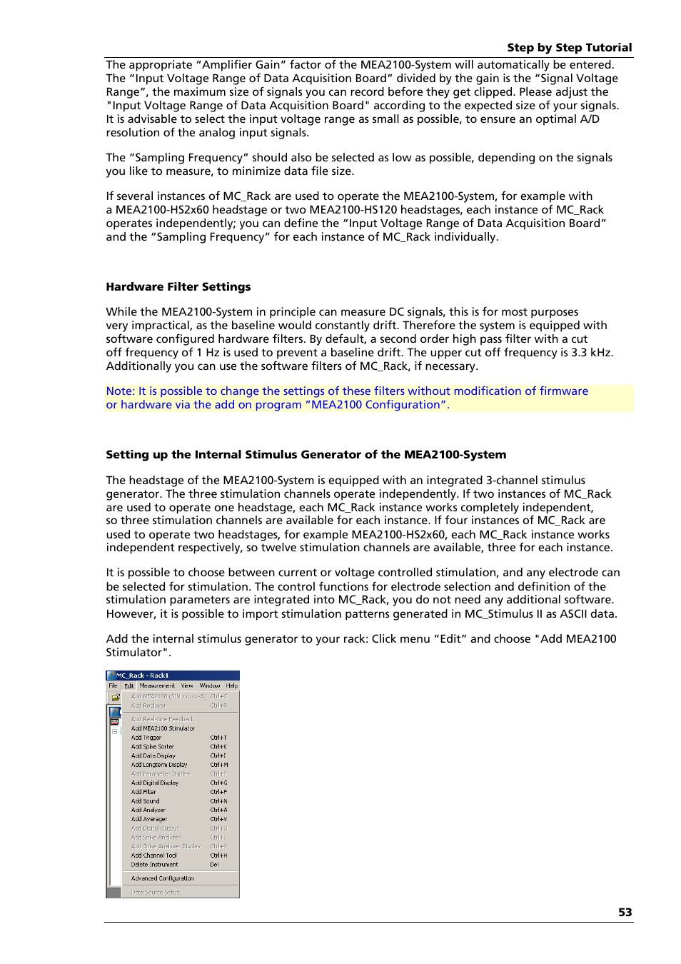 Multichannel Systems MC_Rack Manual User Manual | Page 59 / 201