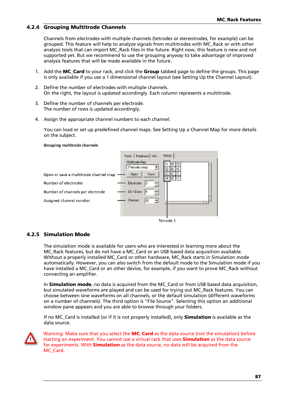 Multichannel Systems MC_Rack Manual User Manual | Page 93 / 201