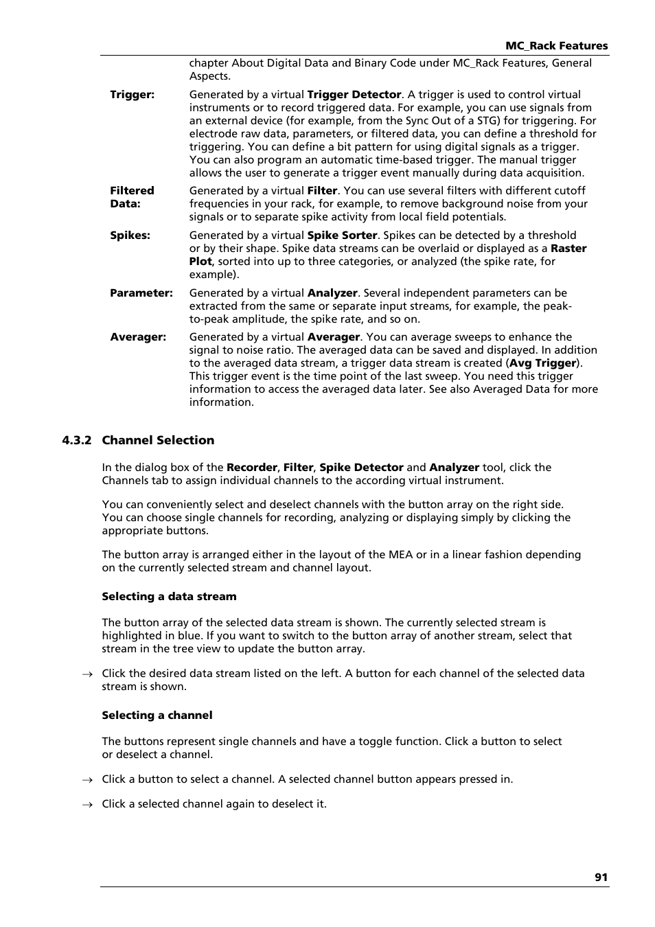 Multichannel Systems MC_Rack Manual User Manual | Page 97 / 201