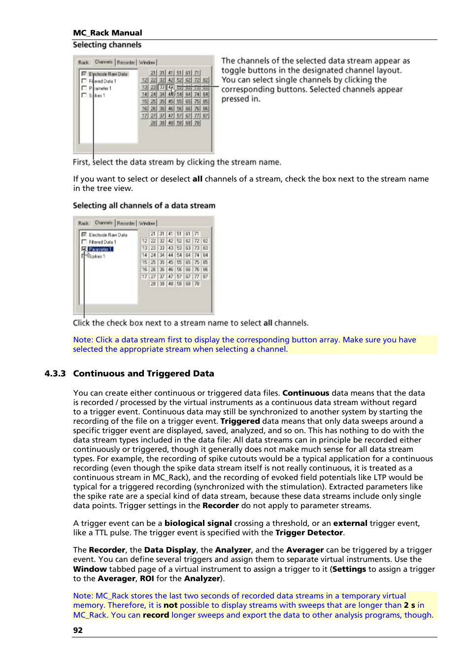 Multichannel Systems MC_Rack Manual User Manual | Page 98 / 201