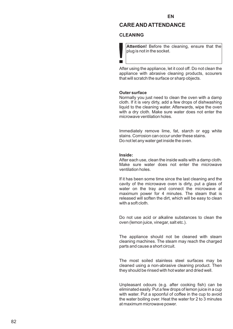 Care and attendance | Kaiser EM2000 User Manual | Page 82 / 96