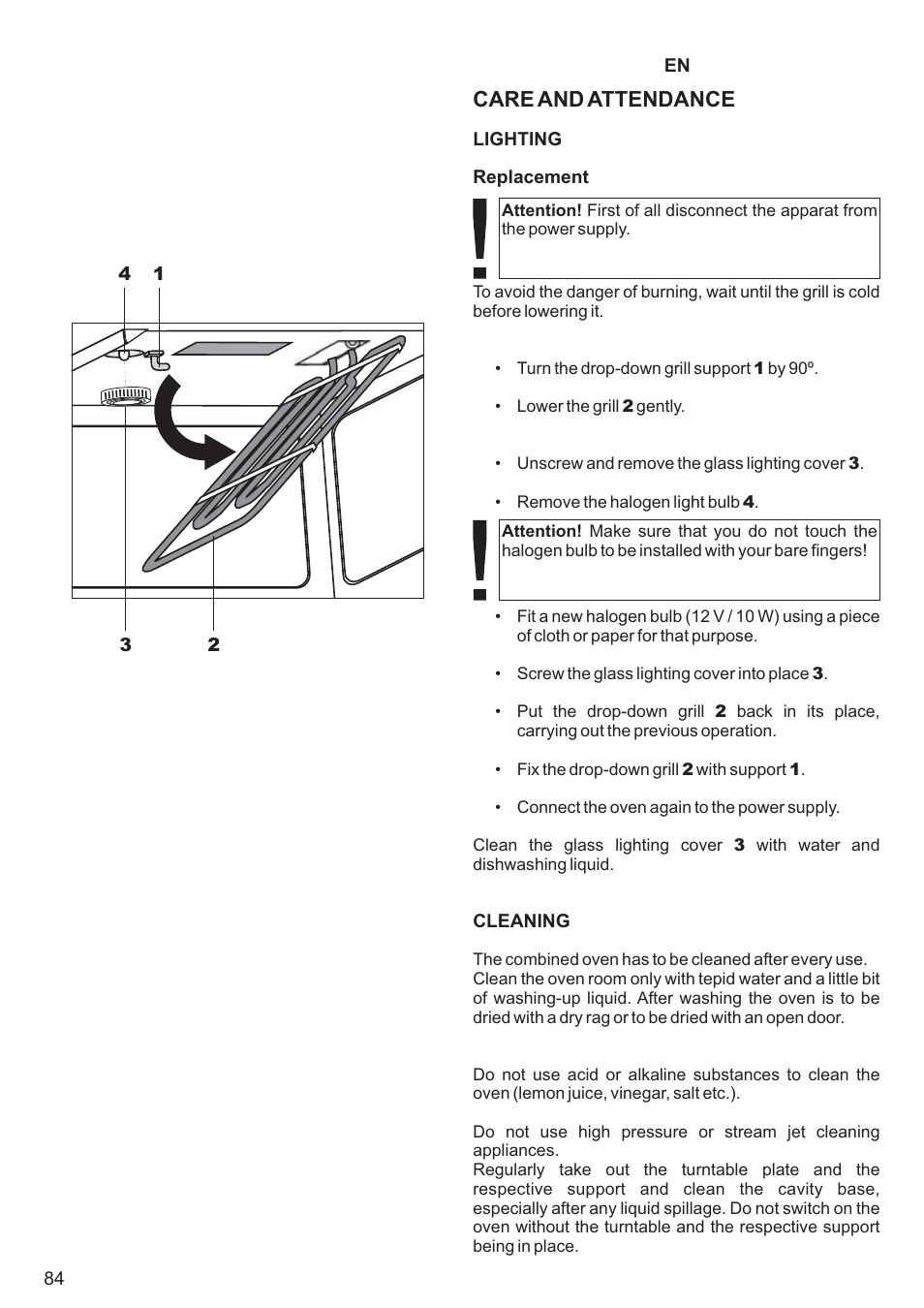 Care and attendance | Kaiser EM3200 User Manual | Page 84 / 100