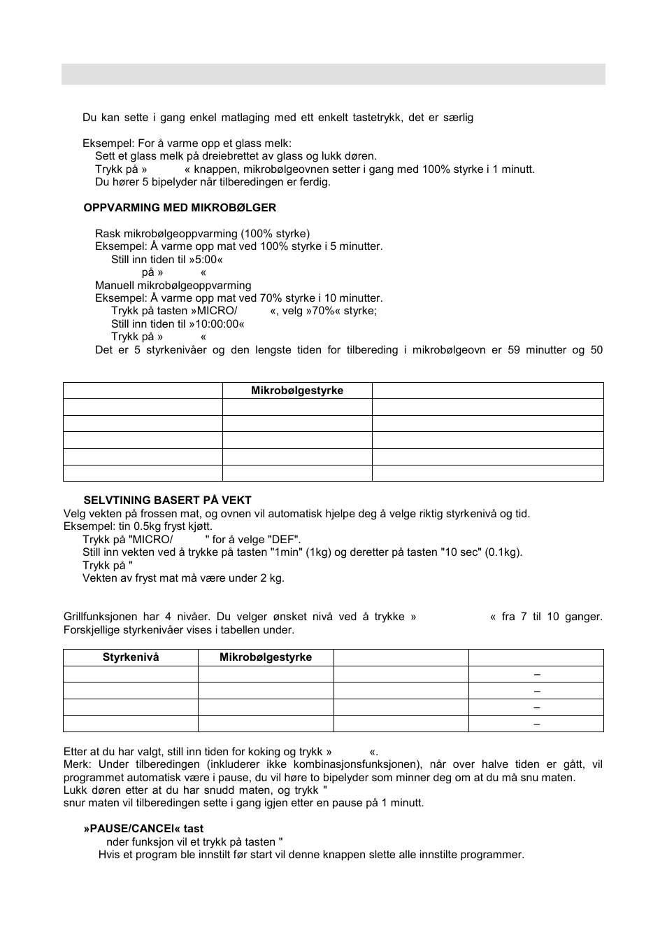 Brukerinstruksjoner | Gorenje GMO-20 DGE User Manual | Page 115 / 152