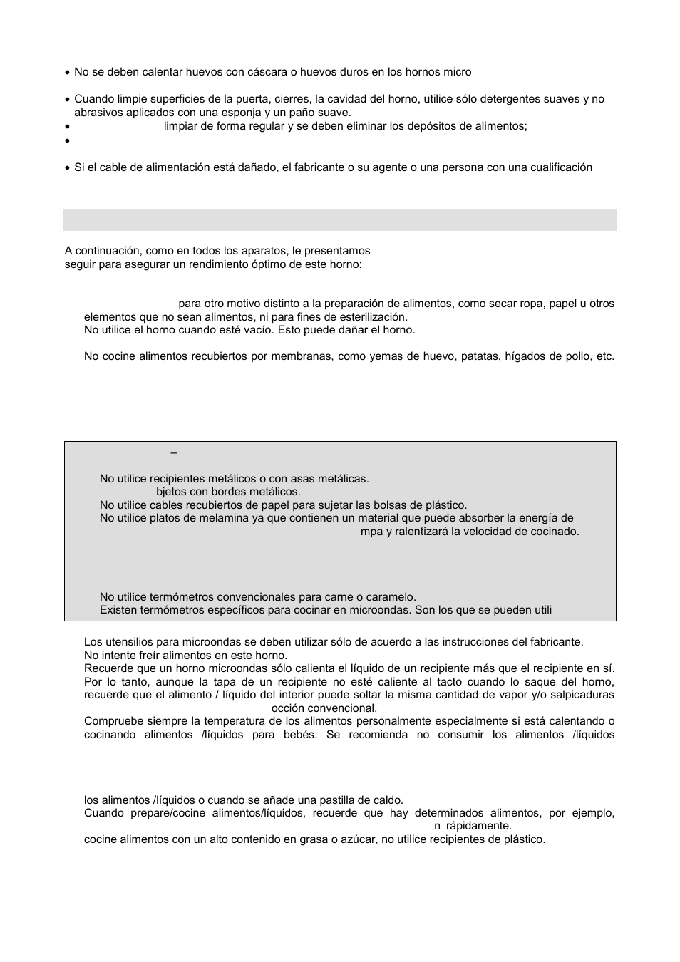 Instrucciones de seguridad para uso general | Gorenje GMO-20 DGE User Manual | Page 143 / 152