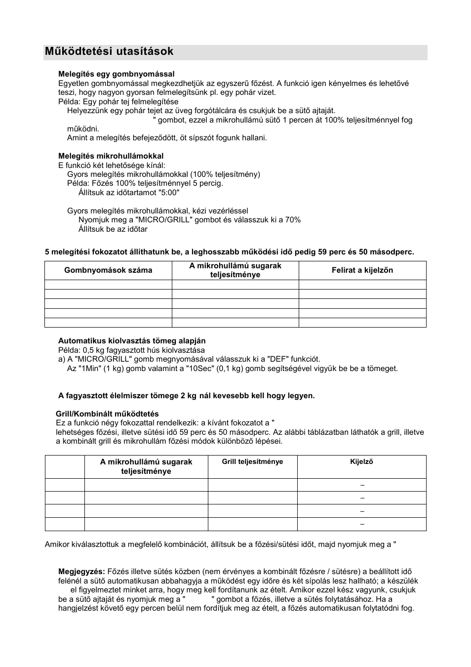 Működtetési utasítások | Gorenje GMO-20 DGE User Manual | Page 51 / 152