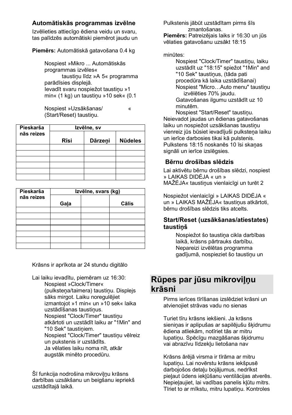 Rūpes par jūsu mikroviļņu krāsni | Gorenje GMO-23 Ora Ito User Manual | Page 153 / 175