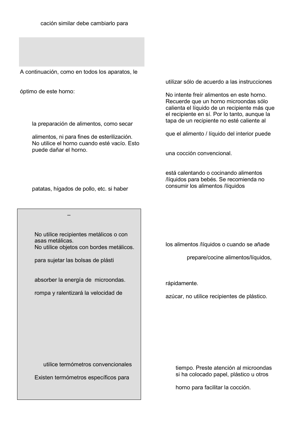 Instrucciones de seguridad para uso general | Gorenje GMO-23 Ora Ito User Manual | Page 171 / 175