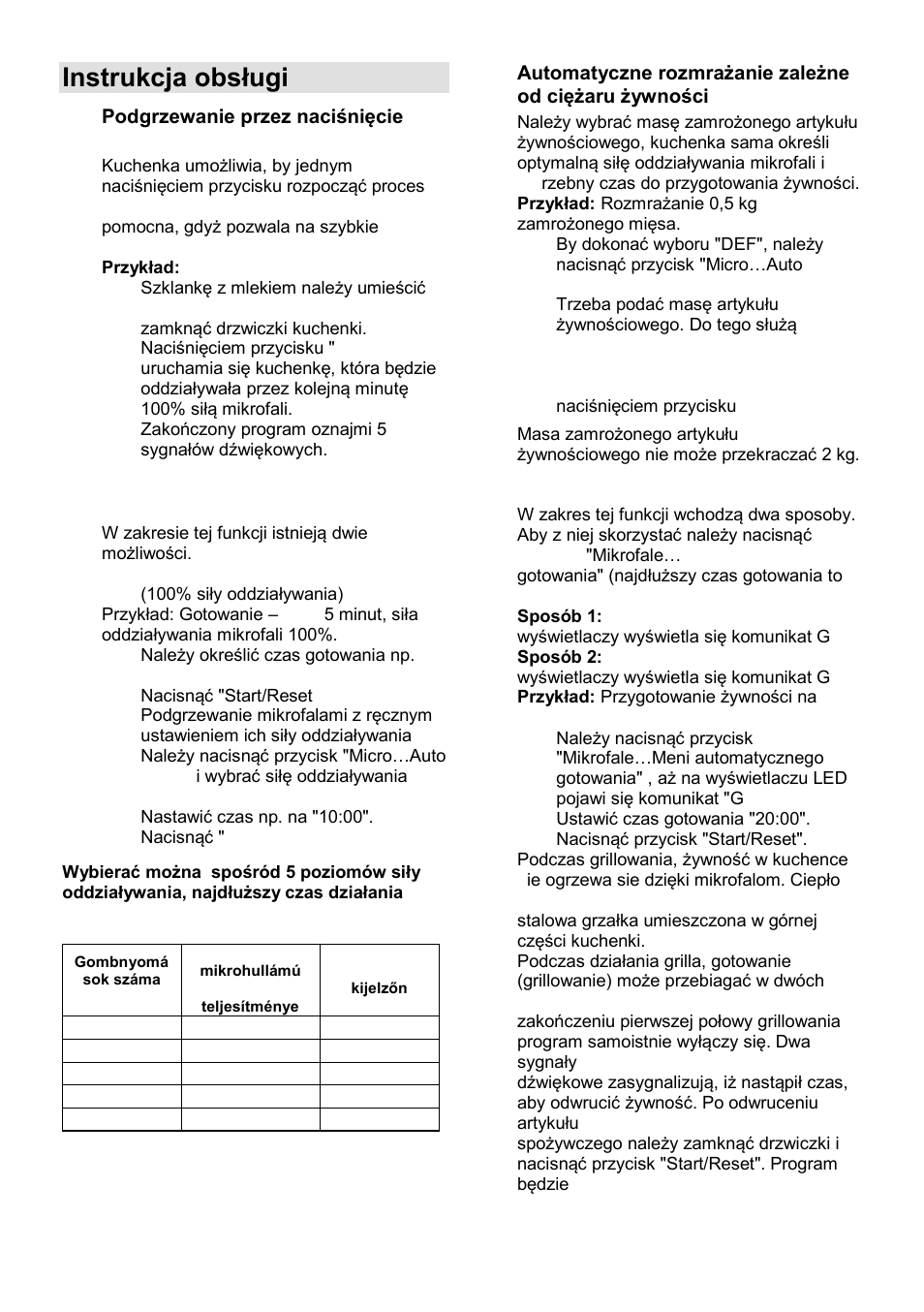 Instrukcja obsługi | Gorenje GMO-23 Ora Ito User Manual | Page 67 / 175