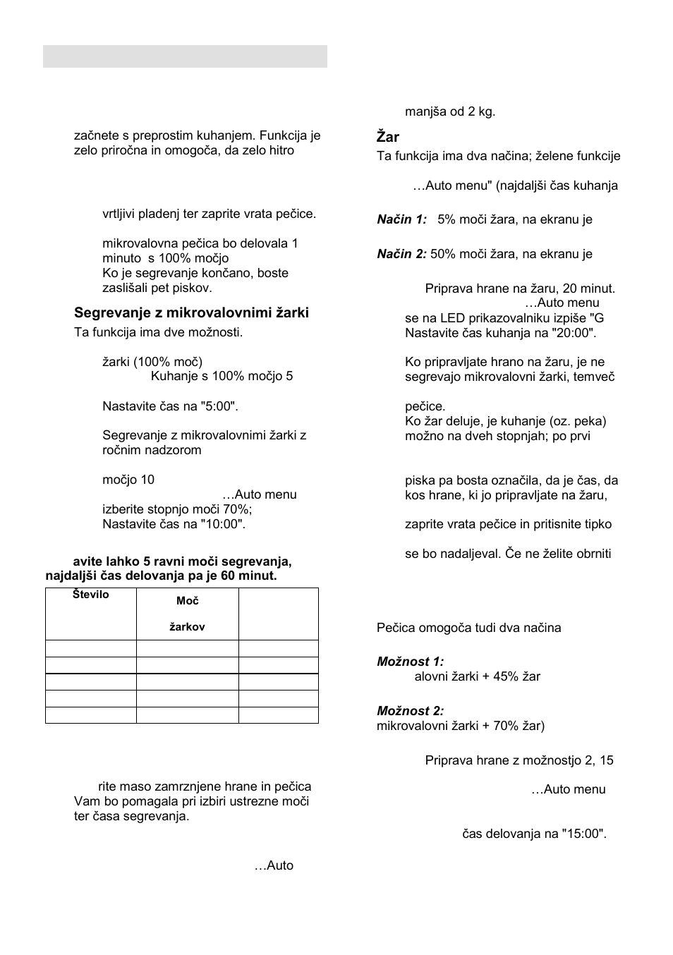 Navodila za upravljanje | Gorenje GMO-23 Ora Ito User Manual | Page 7 / 175