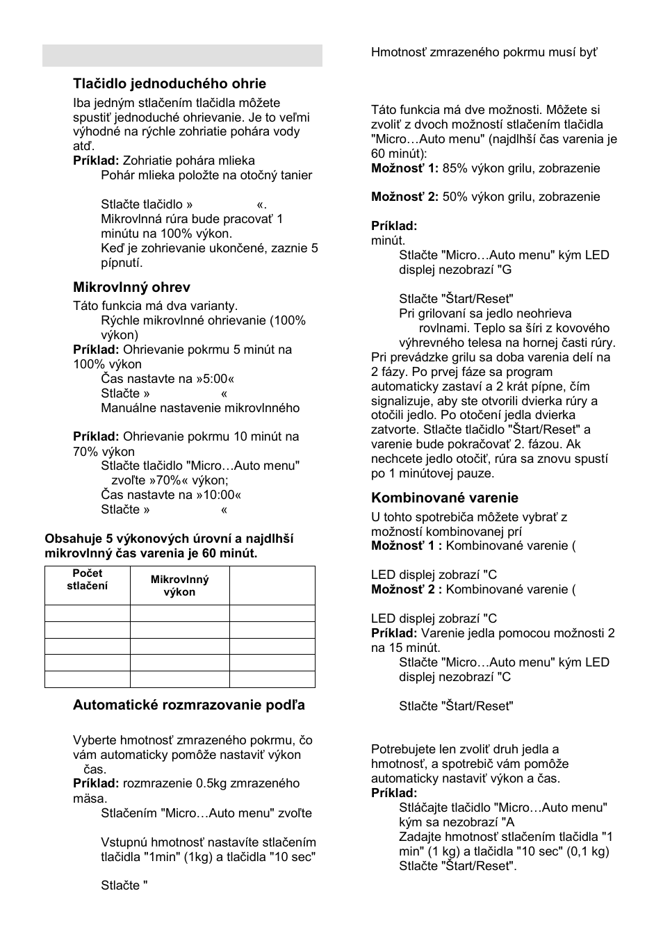 Pokyny k obsluhe | Gorenje GMO-23 Ora Ito User Manual | Page 81 / 175