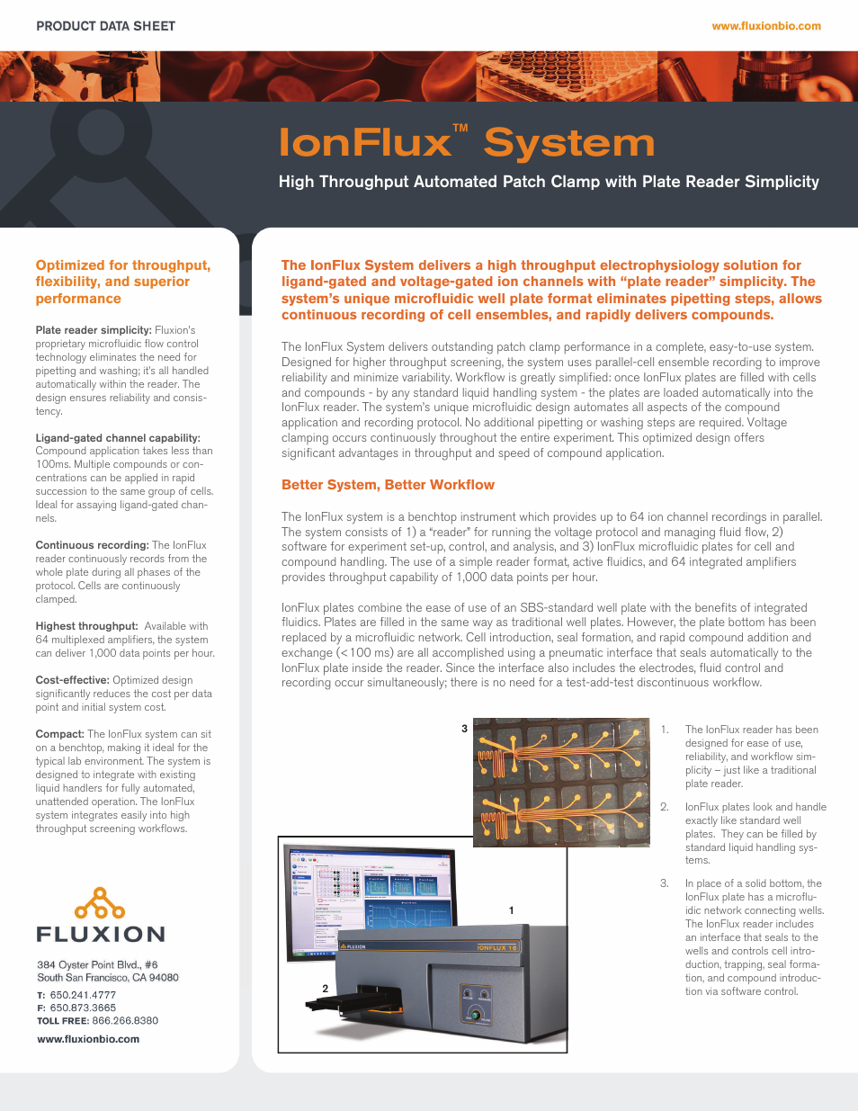 Multichannel Systems IonFlux System User Manual | 2 pages