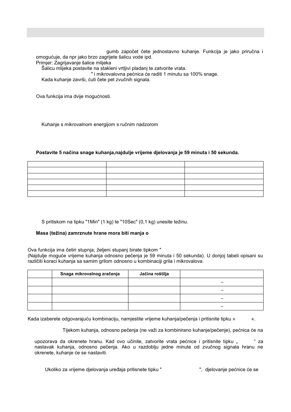 Uputstva za upravljanje | Gorenje GMO-20 DGB User Manual | Page 13 / 152