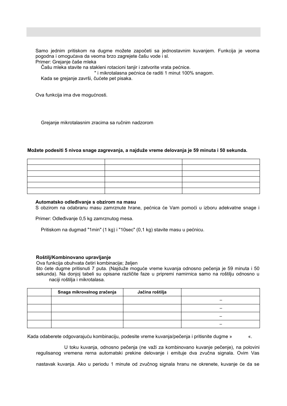 Uputstva za rukovanje | Gorenje GMO-20 DGB User Manual | Page 19 / 152