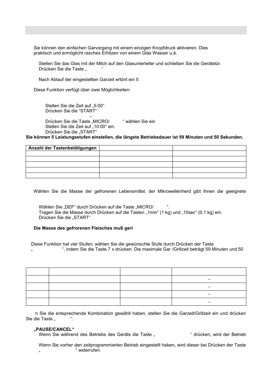 Bedienungshinweise | Gorenje GMO-20 DGB User Manual | Page 39 / 152