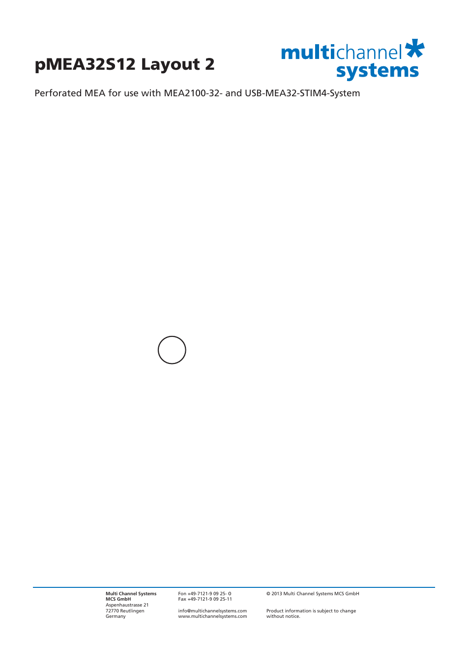 Multichannel Systems pMEA32S12 Layout 2 User Manual | Page 3 / 3