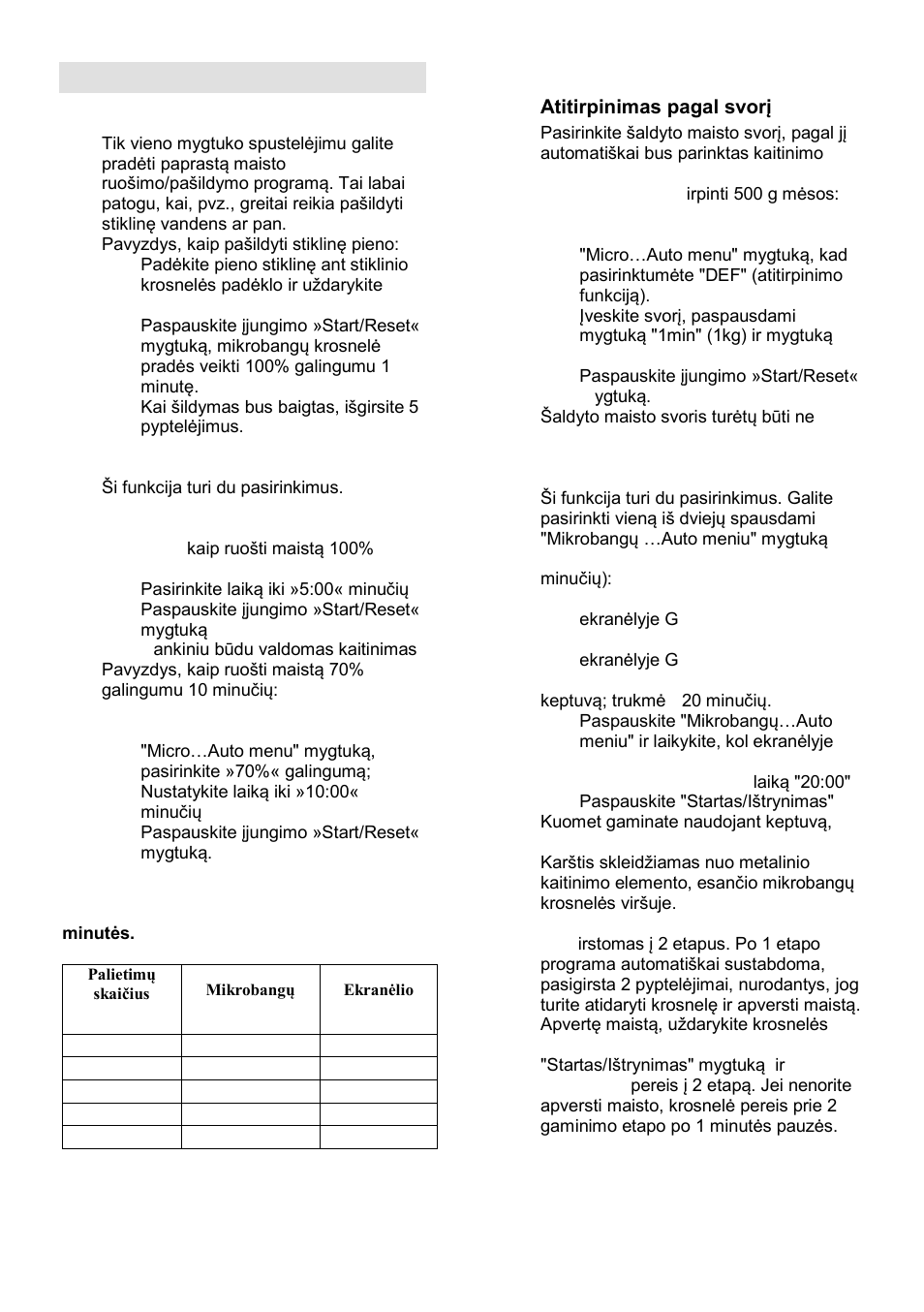 Operation instruction, Micro | Gorenje GMO-24 DCS User Manual | Page 167 / 177