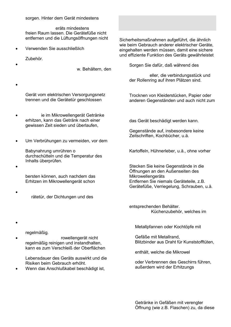 Allgemeine sicherheitshinweise | Gorenje GMO-24 DCS User Manual | Page 43 / 177