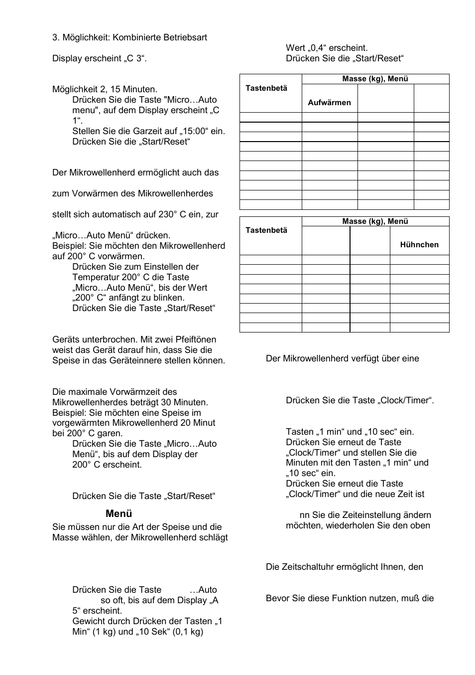 Garen mit konvektion, Automatik- menü, Zeitschaltuhr | Gorenje GMO-24 DCS User Manual | Page 47 / 177