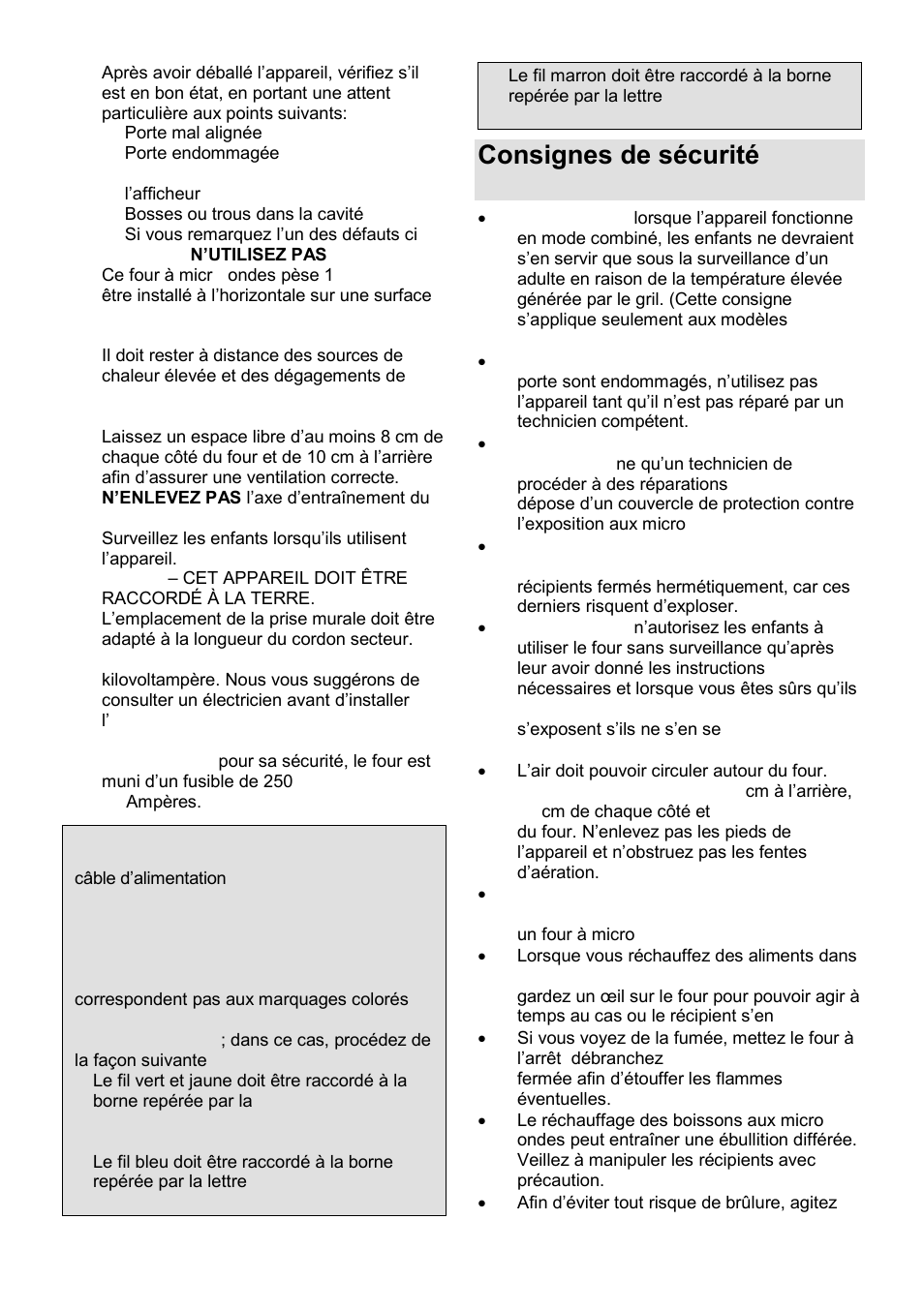 Consignes de sécurité importantes | Gorenje GMO-24 DCS User Manual | Page 51 / 177