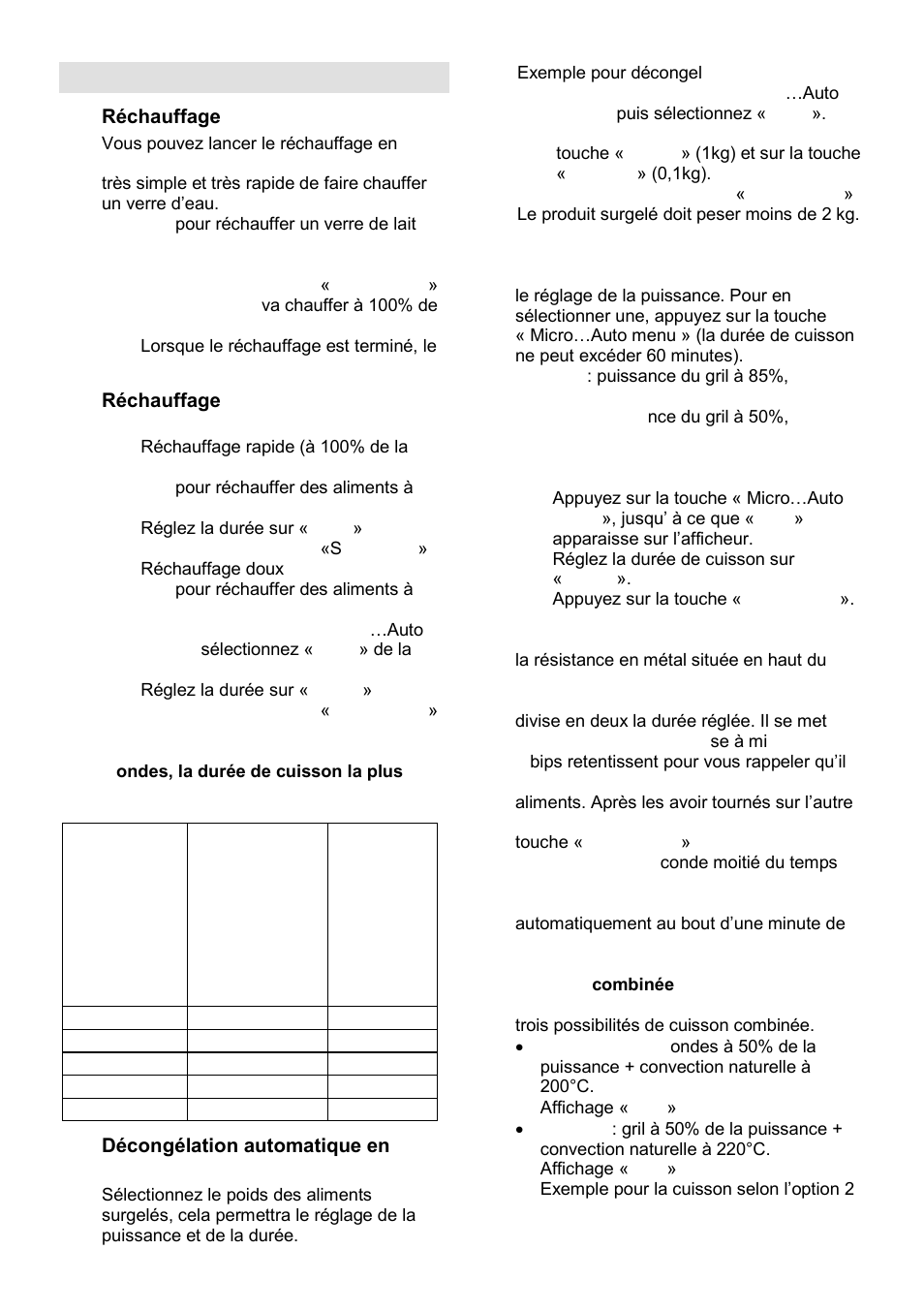 Fonctionnement, Nombre de pression s | Gorenje GMO-24 DCS User Manual | Page 54 / 177