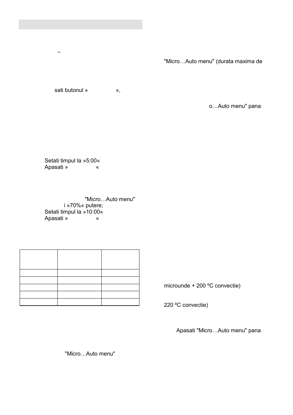 Instructiuni de funtionare | Gorenje GMO-24 DCS User Manual | Page 79 / 177