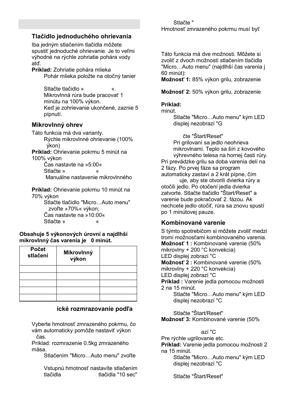 Pokyny k obsluhe | Gorenje GMO-24 DCS User Manual | Page 86 / 177