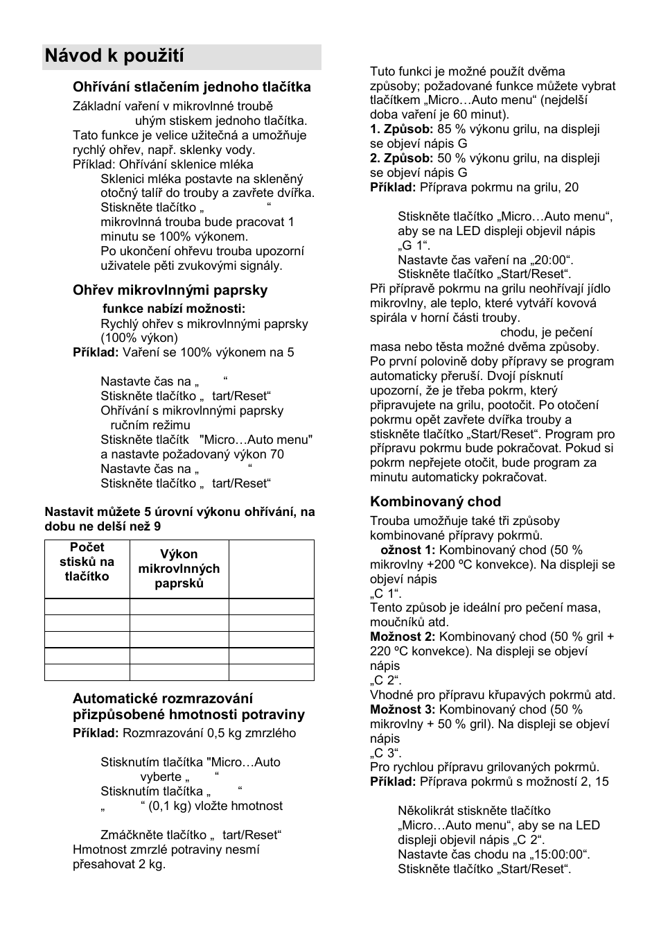 Návod k pouņití | Gorenje GMO-24 DCS User Manual | Page 93 / 177