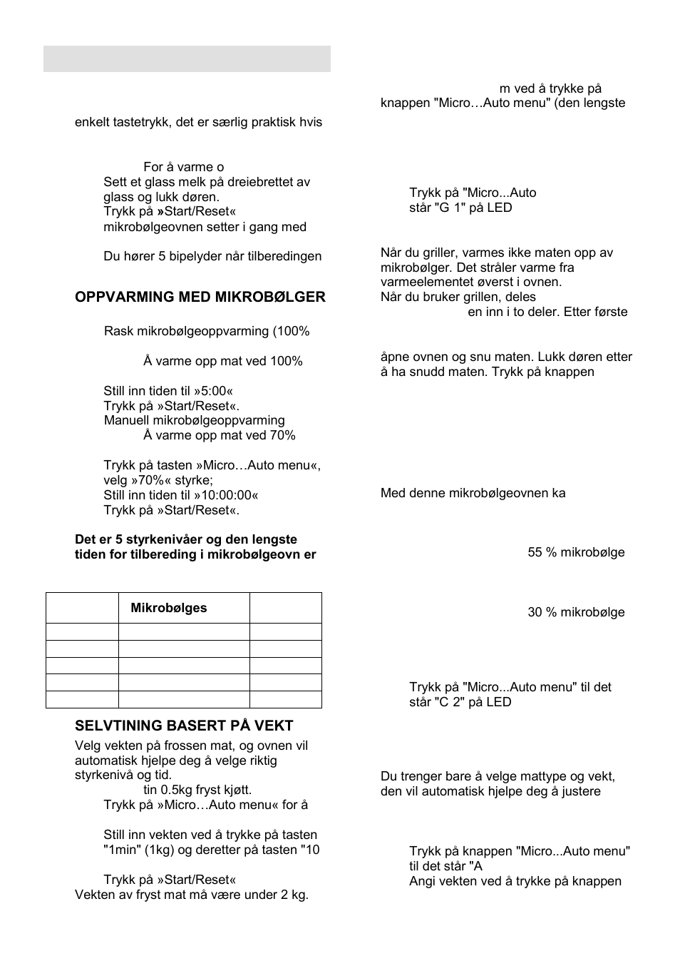 Brukerinstruksjoner | Gorenje GMO-23 DGE User Manual | Page 138 / 168