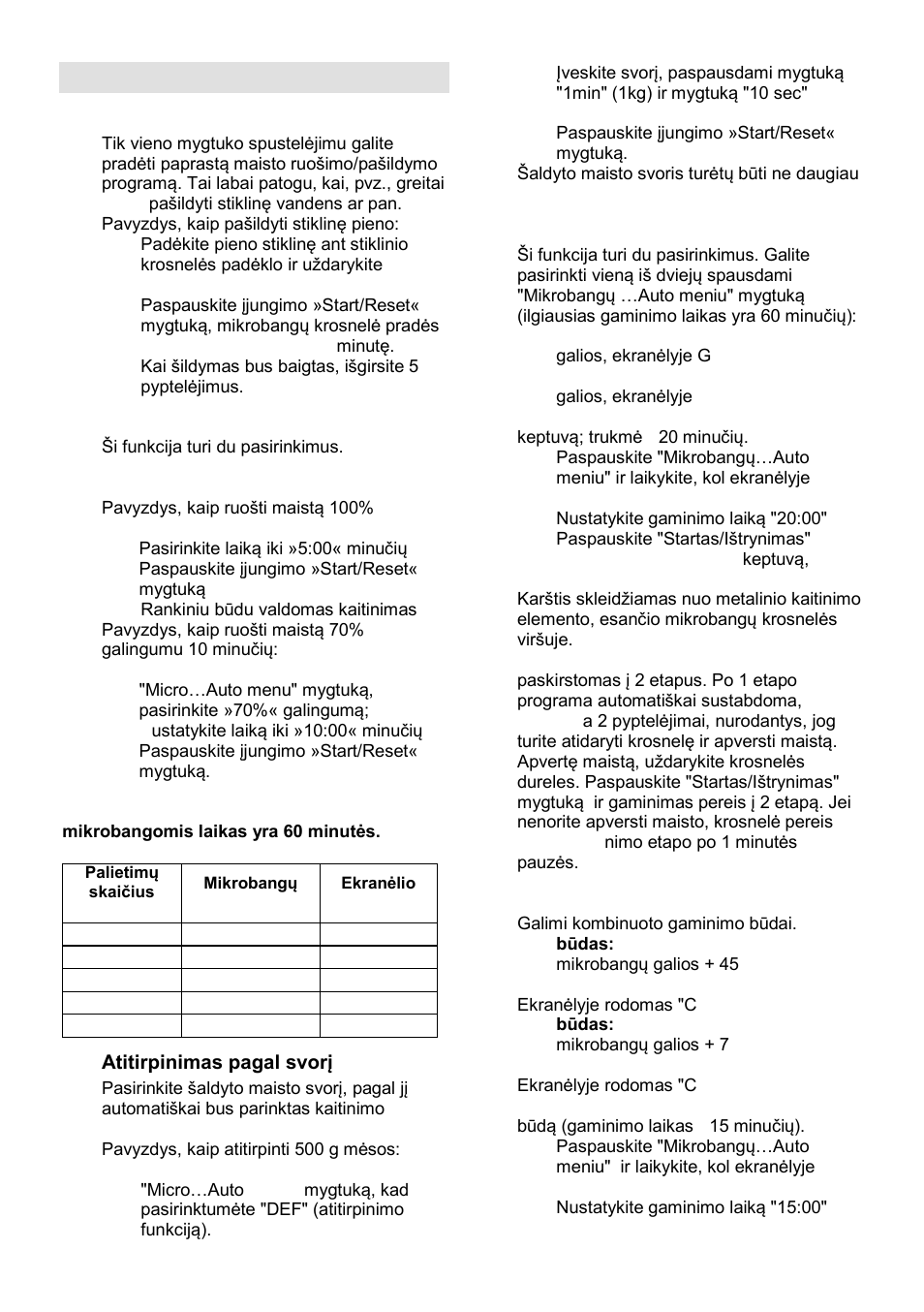Operation instruction | Gorenje GMO-23 DGE User Manual | Page 159 / 168
