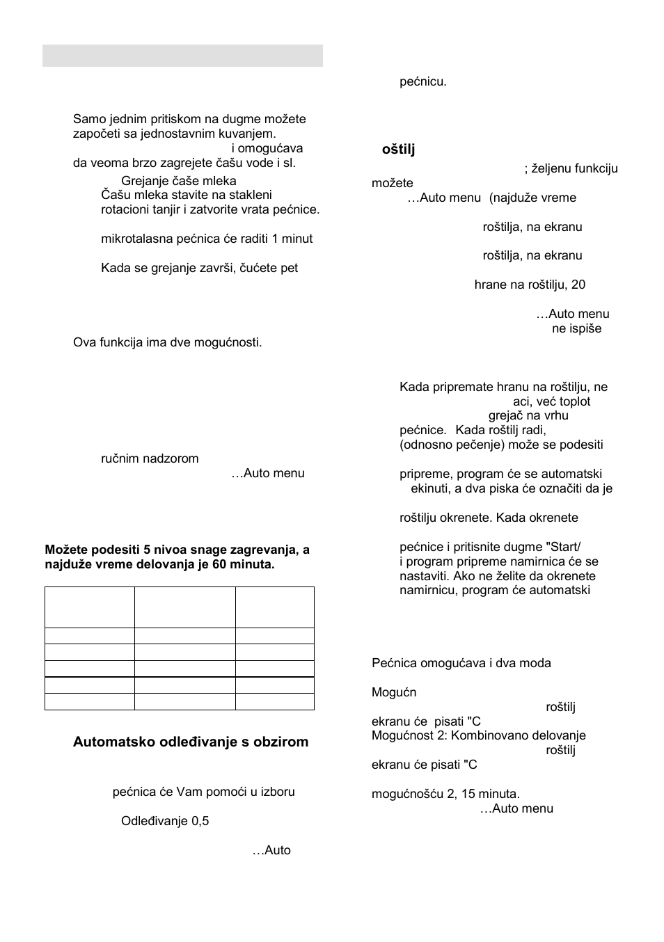 Uputstva za rukovanje | Gorenje GMO-23 DGE User Manual | Page 21 / 168