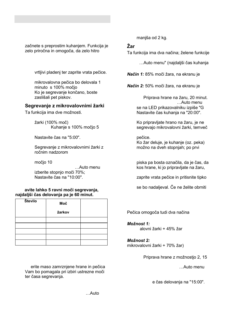 Navodila za upravljanje | Gorenje GMO-23 DGE User Manual | Page 7 / 168