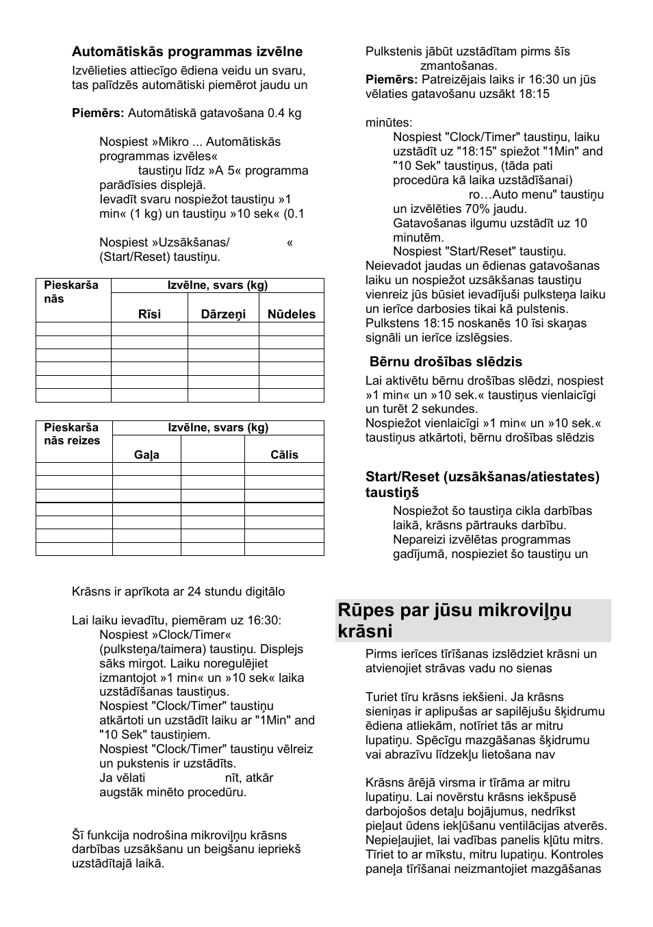 Rūpes par jūsu mikroviļņu krāsni | Gorenje GMO-25 DGE User Manual | Page 145 / 160