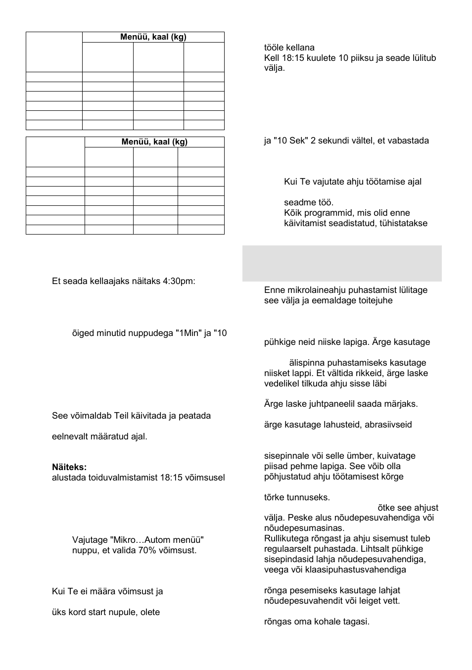 Mikrolaineahju hooldamine | Gorenje GMO-25 DGE User Manual | Page 159 / 160