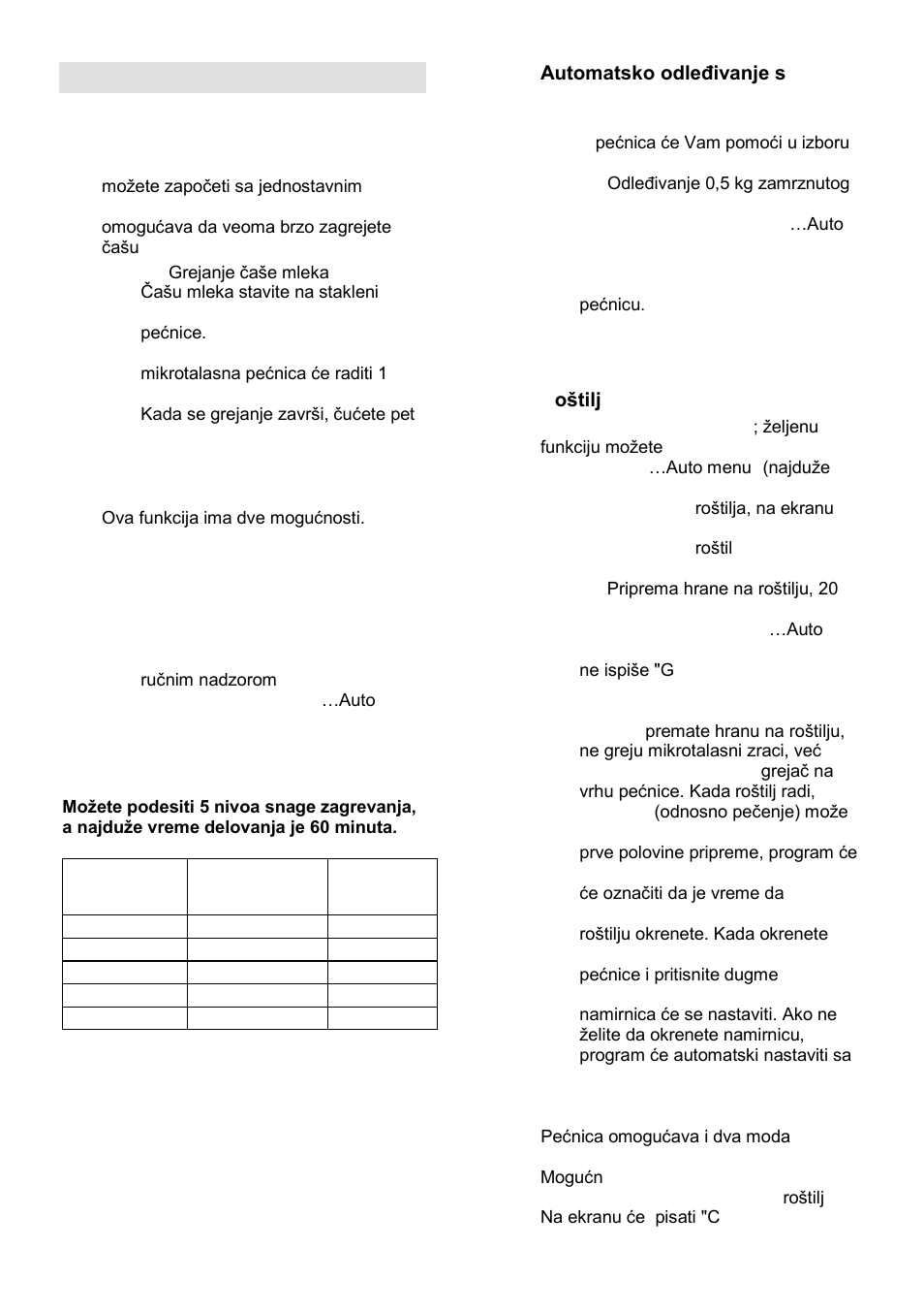 Uputstva za rukovanje | Gorenje GMO-25 DGE User Manual | Page 21 / 160