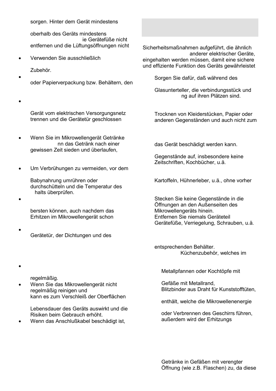 Allgemeine sicherheitshinweise | Gorenje GMO-25 DGE User Manual | Page 41 / 160