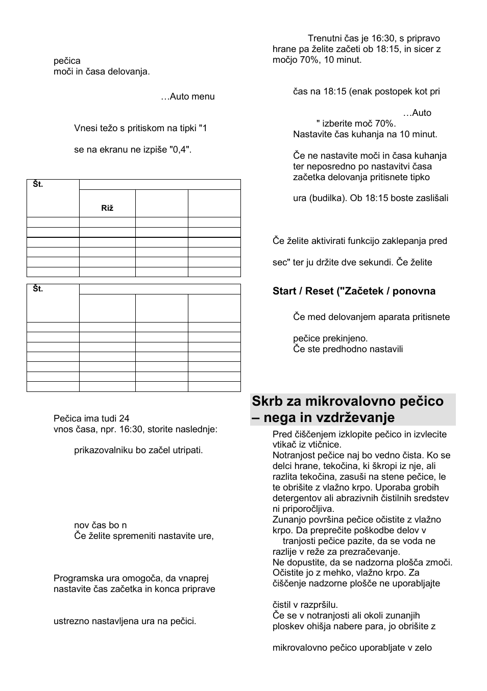 Skrb za mikrovalovno peĉico – nega in vzdrņevanje | Gorenje GMO-25 DGE User Manual | Page 8 / 160