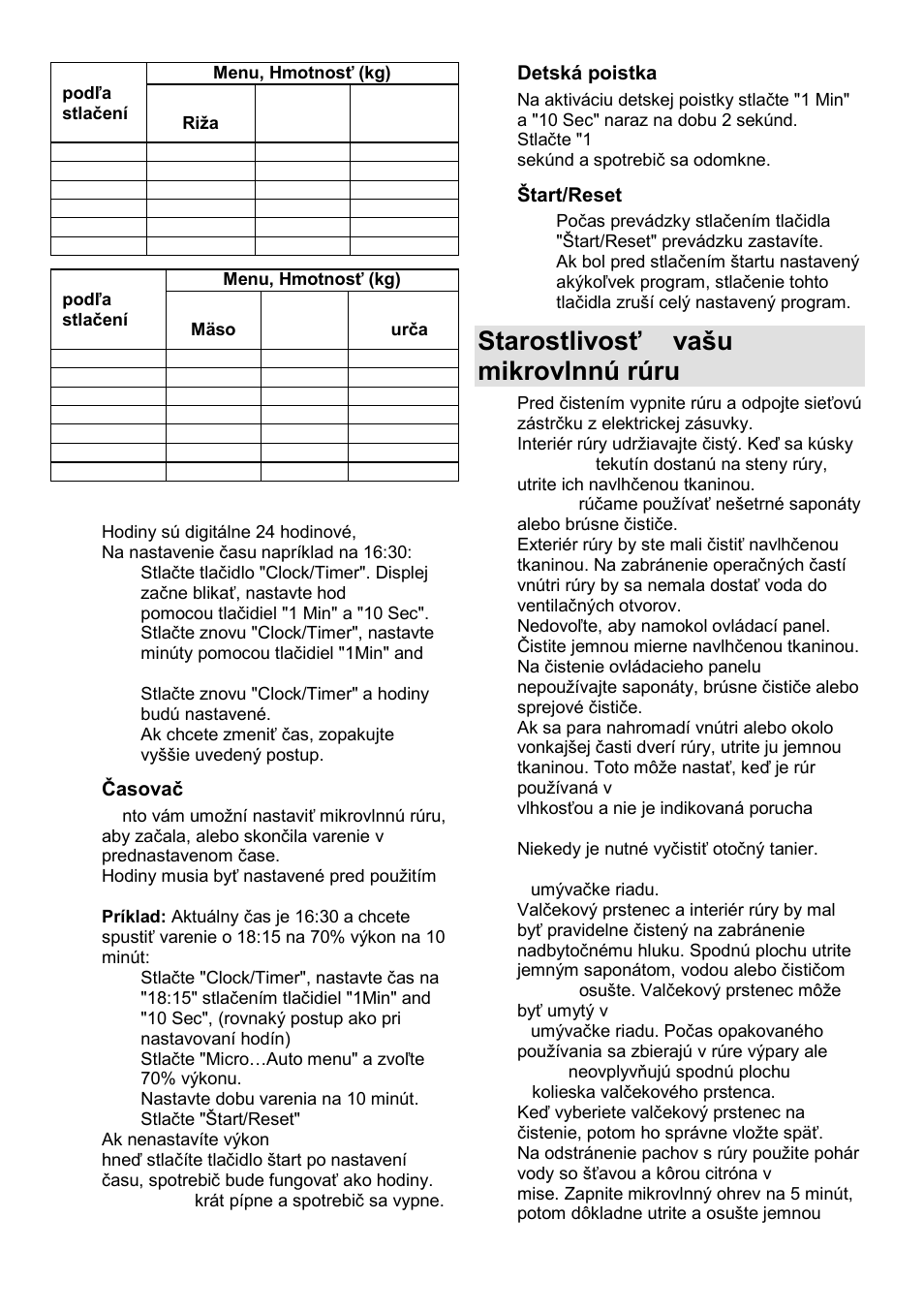 Starostlivosť o vańu mikrovlnnú rúru | Gorenje GMO-25 DGE User Manual | Page 81 / 160