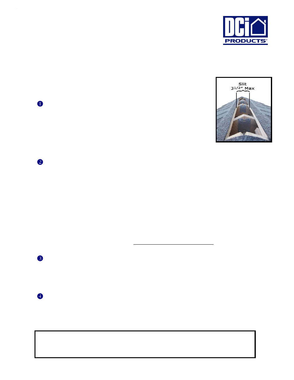 DCI Products SmartRidge I User Manual | 4 pages