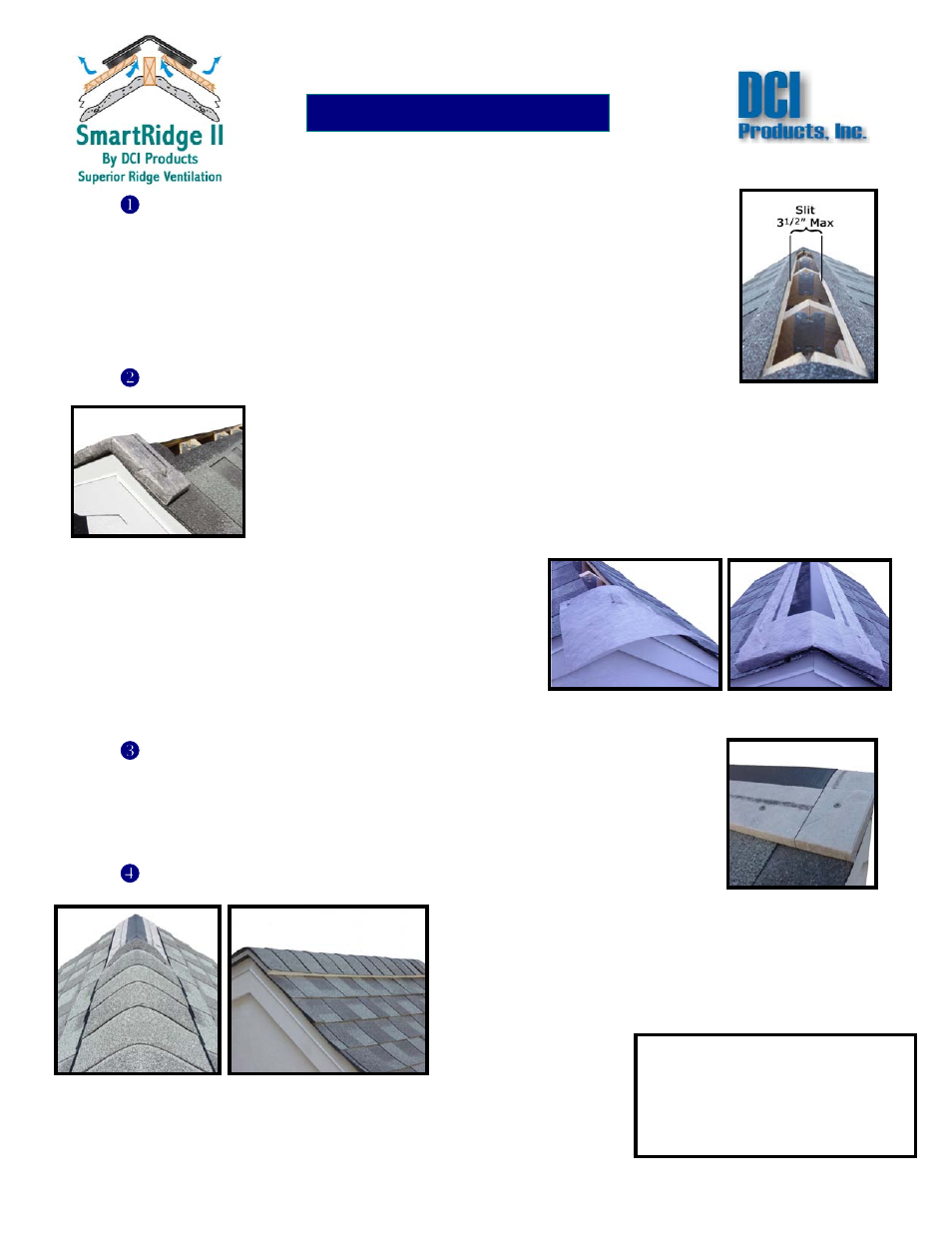 DCI Products SmartRidge II User Manual | 2 pages