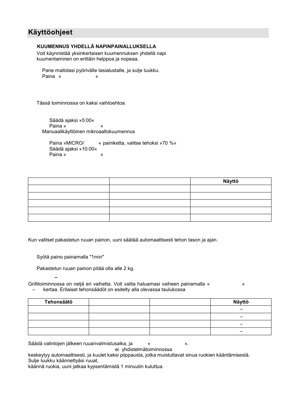 Käyttöohjeet | Gorenje GMO-20 DGW User Manual | Page 129 / 148