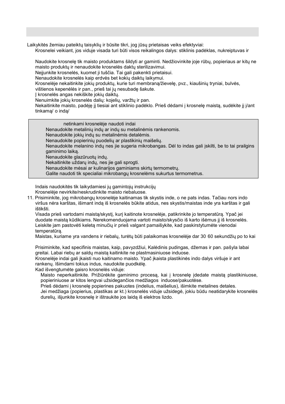 Saugumo instrukcijos | Gorenje GMO-20 DGW User Manual | Page 139 / 148